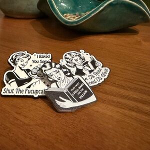 Retro Humorous Sticker Set